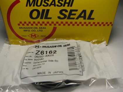 Oil seal AS 40x58x10 NBR  Musashi Z6162, differential,transfer case of Suzuki OEM 09283-40028