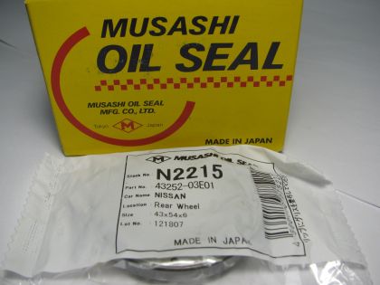 Семеринг CS 43x54x6 NBR Musashi N2215, задна ос на Nissan OEM 43252-03E01