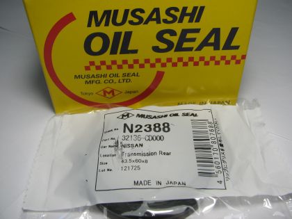 Oil seal AS 43.5x60x8 L NBR Musashi N2388, transmission of Nissan OEM 32136-CD000