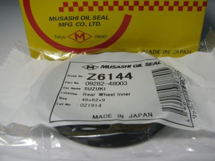 Oil seal ADS-S 48x62x9 NBR Musashi Z6144, differential of Suzuki OEM 09282-48003