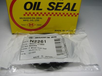 Oil seal UDS-59 48x62x6/10 NBR Musashi N2261, front axle of Nissan Micra (K10)  OEM 40227-21B00