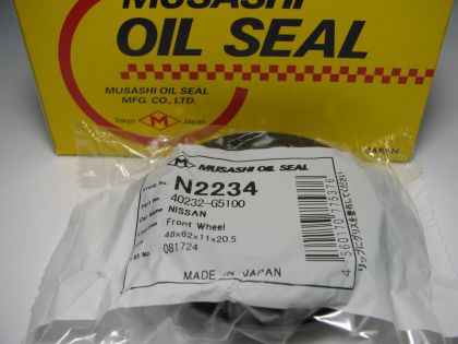 Oil seal UDS-59 48x62x11/20.5 NBR Musashi N2234, wheel hub of Nissan Vanette (GC22)  OEM 40232-G5100