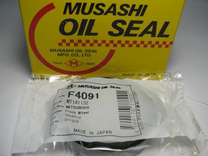 Oil seal BS 50x65x9 NBR Musashi F40691, front wheel hub Mitsubishi  OEM MT141132