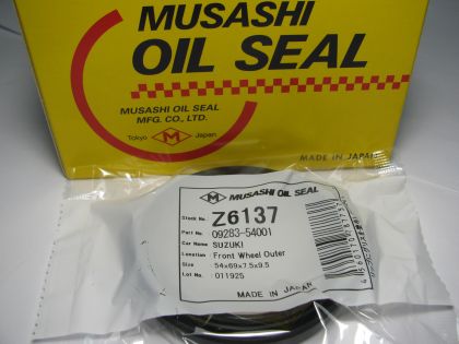 Семеринг YDS 54x69x7.5/9.5 NBR Musashi Z6137, предна главина на Suzuki OEM 09283-54001