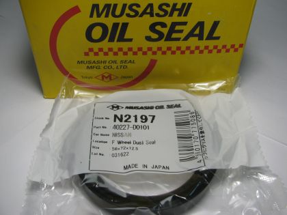 Oil seal UE 56x72x12.5  NBR Musashi N2197, front axle of Nissan 40227-D0101