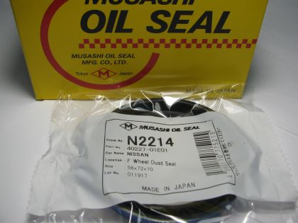 Oil seal UES-5 56x72x10 NBR Musashi N2214, front axle Nissan 40227-01E01