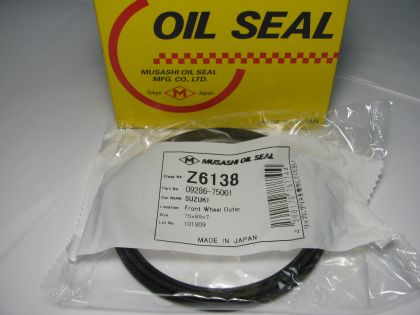Oil seal SCS-S 75x89x7 NBR Musashi Z6138, front hub of Suzuki Grand Vitara,Vitara 09286-75001