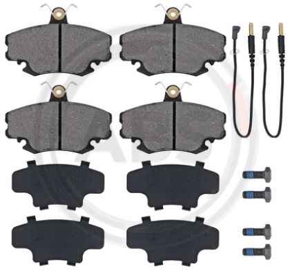 A.B.S. 36881 (Frixa FPE100) комплект спирачно феродо, дискови спирачки за предна ос на Alpine, Dacia, Peugeot, Renault