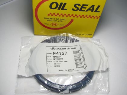 Oil seal AS 80x96x9 L Silicone Musashi F4157, crankshaft rear of Hyundai, Mitsubishi  MD069947