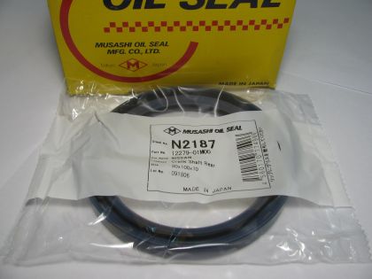 Oil seal AS 80x100x10 L-left helix,  Silicone Musashi N2187,  crankshaft rear of на Lada,Nissan,Renault, 12279-01M00