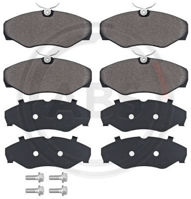 A.B.S.  37287  Brake Pad Set, disc brake for front axle of Nissan,Opel,Renault,1605198, 41060-00QAE 