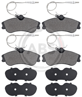 A.B.S.  37016  Brake Pad Set, disc brake for front axle of Citroen,Peugeot,1611335080, 1617254480