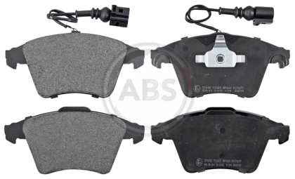A.B.S.  37415  Brake Pad Set, disc brake for front axle of VW 7H0 698 151A, 7H0.698.151A