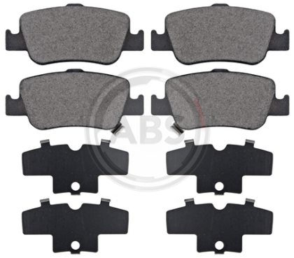 A.B.S.  37616  Brake Pad Set, disc brake for rear axle of Toyota 04466-02170, 04466-02180