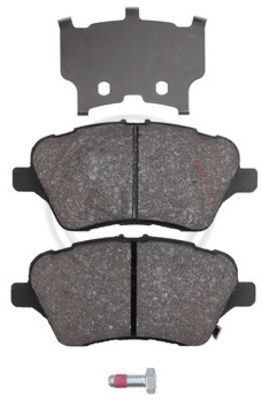 A.B.S.  37956  Brake Pad Set, disc brake for front axle of Ford 1751951, 1765066
