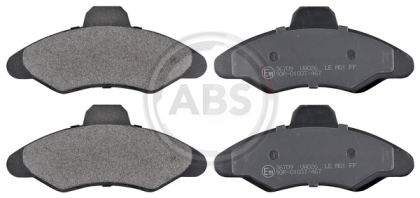 A.B.S.  36709  Brake Pad Set, disc brake for front axle of Ford 1031781, 1130750