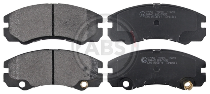 A.B.S. 37257 комплект дискови спирачни накладки, дискови спирачки за предна ос на Opel 1605002,1605084