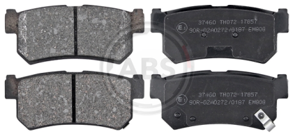 A.B.S.  37460  Brake Pad Set, disc brake for rear axle of  Daewoo,SsangYong,48413-05100, 4841305102