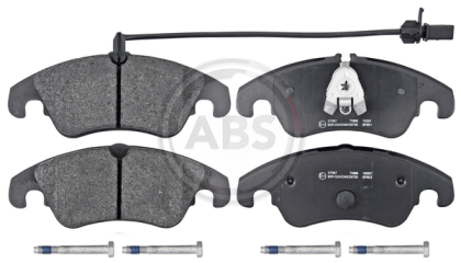 A.B.S. 37587 комплект дискови спирачни накладки, дискови спирачки за предна ос на Audi 4G0698151, 4G0698151D