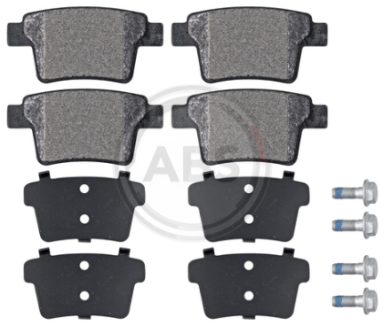 A.B.S. 37489 brake pad set, disc brakes for rear axle of Ford, Jaguar,1356392, 1521329