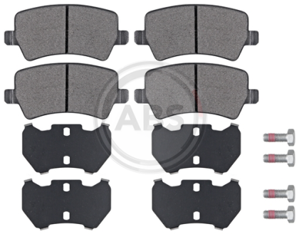 A.B.S. 37562 brake pad set, disc brakes for rear axle of Ford, Land Rover, Volvo,1426143, 1426144