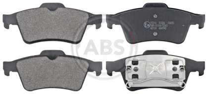 A.B.S. 37216 brake pad set, disc brakes for rear axle of Ford, Jaguar, Mazda, Nissan, Opel, Renault, Saab, Volvo