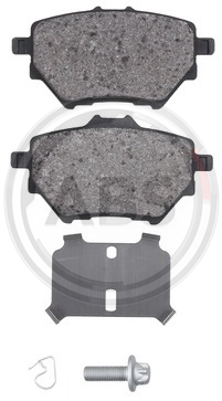 A.B.S. 35020 brake pad set, disc brake for rear axle of Citroen, Opel, Peugeot,1609000680, 1619790880