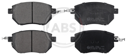 A.B.S. 37504 brake pad set, disc brake for front axle of Infiniti,Nissan,41060AR090, 41060-CA090