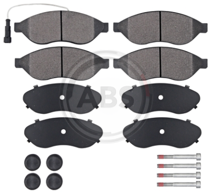 A.B.S. 37577 brake pad set, disc brakes for front axle of Citroen,DS,Opel,Peugeot,1411457380, 1611457380