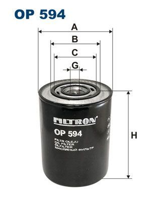 Маслен  филтър  FILTRON OP 594 за ALFA ROMEO;MULTICAR CITROEN;OPEL FIAT;PEUGEOT IVECO;RENAULT; LANCIA;RENAULT TRUCKS