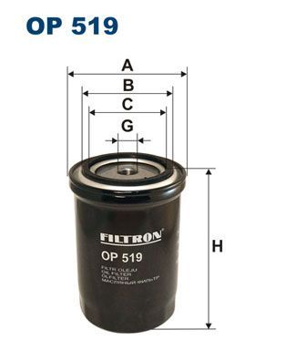Маслен  филтър  FILTRON OP 519 за FIAT ;FSO