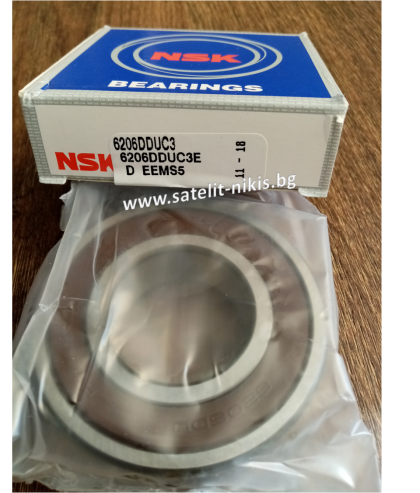 Bearing 6206 DDUC3 NSK, CLAAS 0002154670,0002160840, JOHN DEERE AH227077,JD10383, NEW HOLLAND 274198