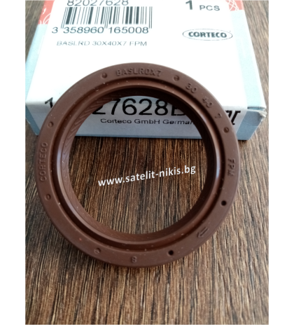 CORTECO  19027628B BASLRD Simmerring (AS RD - right helix)  30x40x7  FKM for camshaft,transmission of LAND ROVER;MERCEDES-BENZ;RENAULT;ROVER;VOLVO