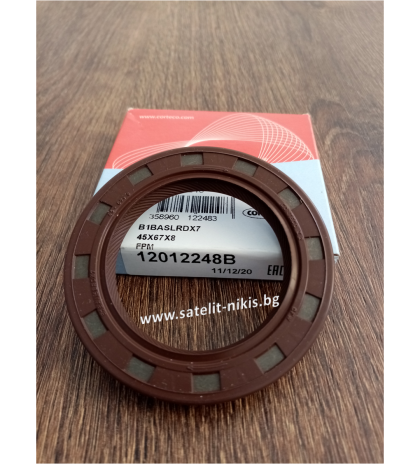  CORTECO   12012248B  B1BASLRDX7 Simmerring (ASW RD- right helix)  45x67x8 FKM for crankshaft of  ALFA ROMEO,AUDI,BMW,CITROEN,FIAT,FORD,HONDA,MERCEDES-BENZ,OPEL,PORSHE,PUCH,ROVER,,SSANGYONG,SUZUKI,TOYOTA,VOLVO,VW