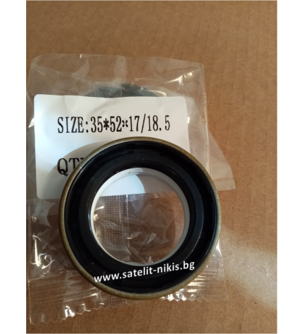 Oil seal COMBI  SF  35x52x17/18.5 NBR KDIK/China,    Agco VA641734, CNH 87685568, Carraro 641734, Corteco 12019673B, John Deere ER641734, Komatsu CA0641734, Landini 4207953M1, Renault 11374850, Volvo 11715253