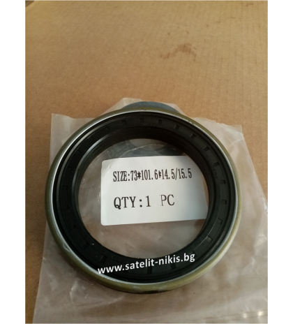 Кассетте RWDR-K7 73x101.6x14.5/15.5 NBR  KDIK/China  for wheel hub of DANA 3699800M2,7700601001, LANDINI  3699800M1,3699800M2,894763M4 ,MASSEY FERGUSON 3699800M1,3699800M2,894763M4