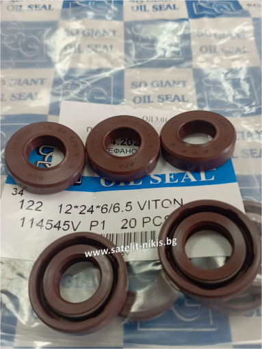 Oil seal   TCV (122) 12x24x6/6.5 Viton SOG/TW , for hydraulik pumps,motors and hydrodynamic couplings