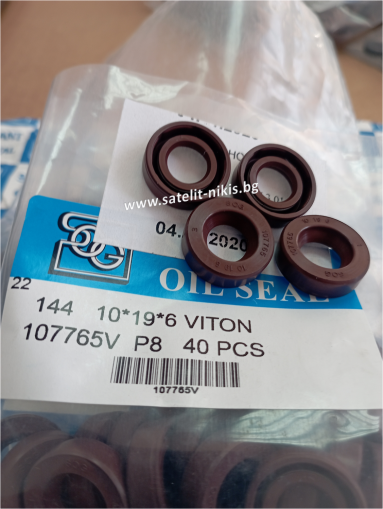 Oil seal   A 10x19x6 Viton SOG/TW