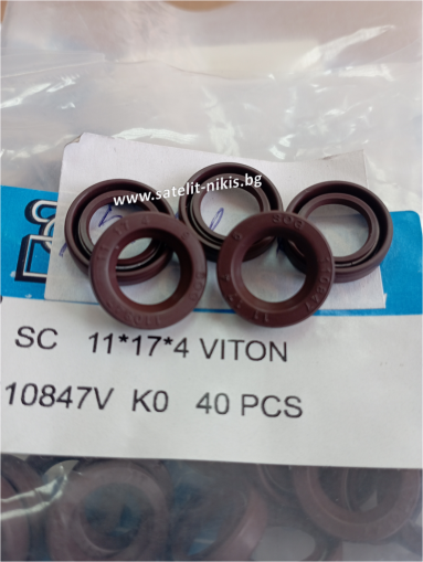 Oil seal    A 11x17x4 Viton SOG/TW