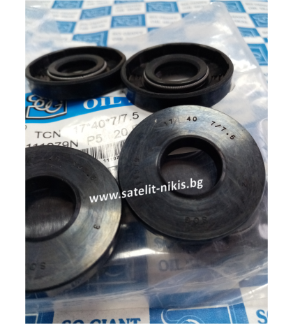 Oil seal   TCV (122) 17x40x7/7.5 NBR SOG/TW , for hydraulik pumps,motors and hydrodynamic couplings