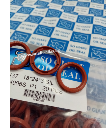 Oil seal   AOFW 18x24x3 Silicone SOG/TW