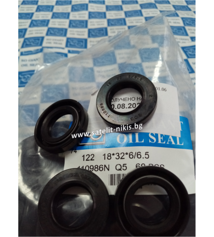 Oil seal   TCV (122) 18x32x6/6.5 NBR SOG/TW , for hydraulik pumps,motors and hydrodynamic couplings