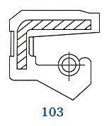 Семеринг  A 28x40x5 NBR SOG/TW