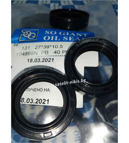 Oil seal  ASSP 27x39x10.5 NBR SOG/TW