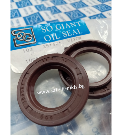 Oil seal   A 25x42x7 Viton SOG/TW