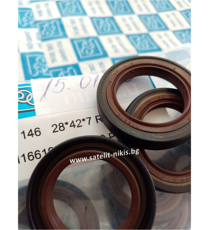 Oil seal AW 28x42x7 R NBR SOG/TW