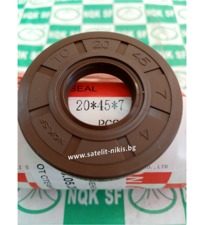 Oil seal  AS 20x45x7  Viton NQK.SF/China