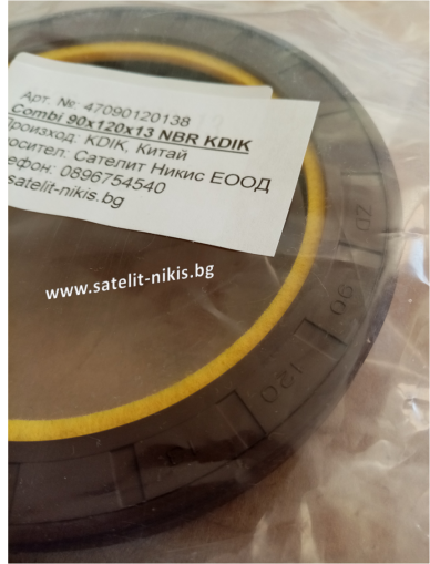 Oil seal  COMBI ZD 90x120x13 NBR   KDIK/China , for differential, wheel hub of  JCB 90450008, NEW HOLLAND 5135387