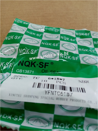  Oil seal  AS 6x18x7 NBR NQK.SF/China