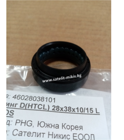 Oil seal  D(HTCL) 28x38x10/15 L ACM POS/Korea,  transmission case of DAEWOO DAMAS ,OEM 25182978